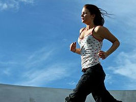 Jogging: Junge Frau